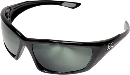 Edge Eyewear TXR41-G15-7, Robson, Black Frame/G-15 Silver Mirror Lens (Polarized)