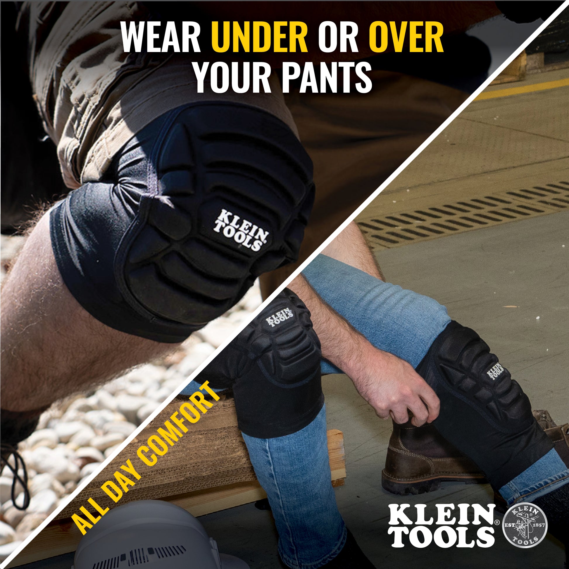 Klein Tools 60492, Lightweight Knee Pad Sleeves, M/L