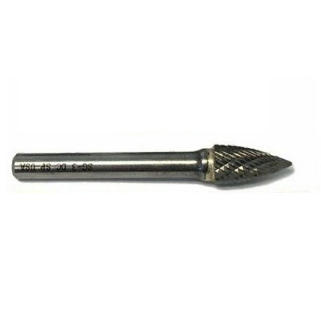 Norseman 18769, Size SG-3 Pointed Tree Shape Premium Carbide Burr Double Cut