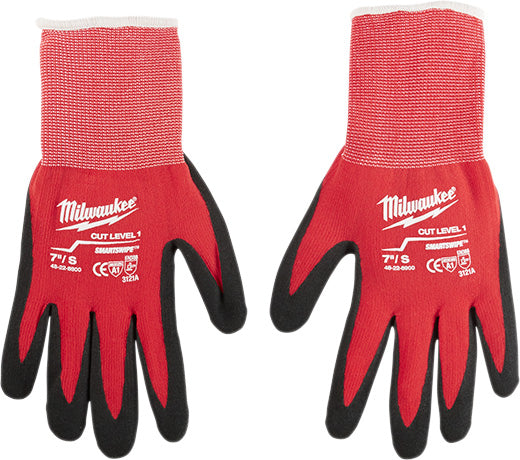 Milwaukee 48-22-8900, Cut Level 1 Dipped Gloves - Small