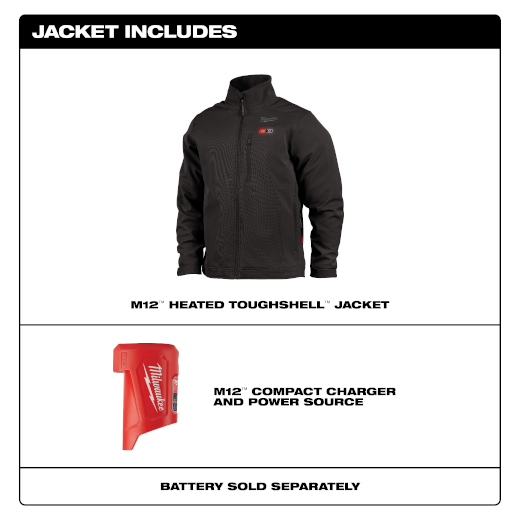 Milwaukee 204B-21 M12 Black Heat Jacket Kit 