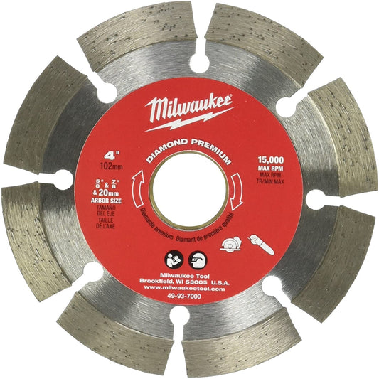 Milwaukee 49-93-7000, 4"x .090 x 7/8 - 5/8" Segmented Blade