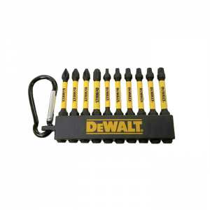 DEWALT DWA2MX2IRCARC, 2'' Mixed Impact Ready Carabiner Bit Set (10/Pkg)