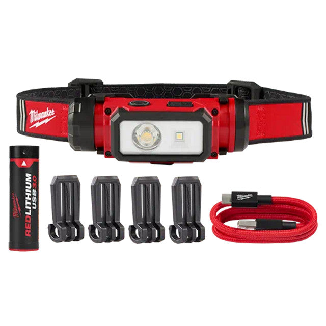 Milwaukee 2163-21,  RLUSB HARD HAT HEADLAMP