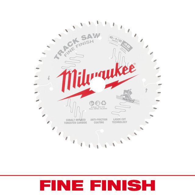 Milwaukee 48-40-0627, 6-1/2" 48T Fine Finish Track Saw Blade