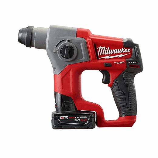 Milwaukee 2416-21XC, M12 FUEL 5/8" SDS Plus Rotary Hammer Kit (1 Batt)