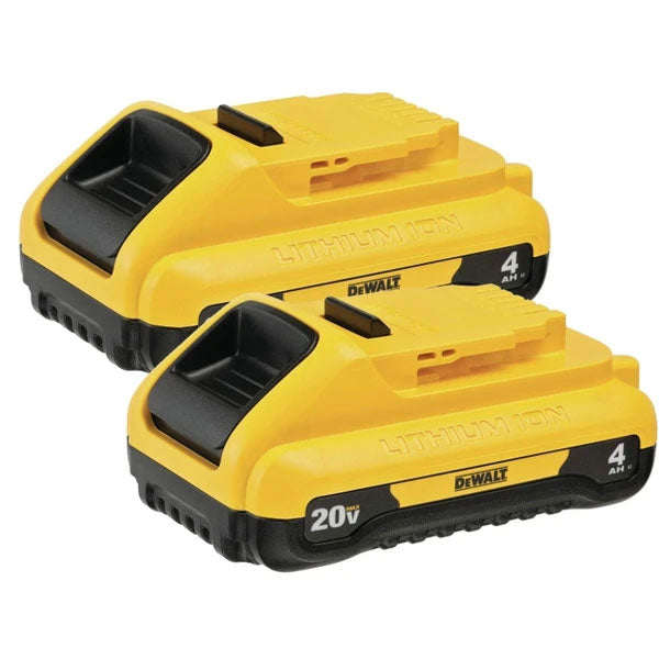 DEWALT DCB240-2, 20V MAX LI-ION COMPACT BATTERY 2-PACK (4.0 AH)