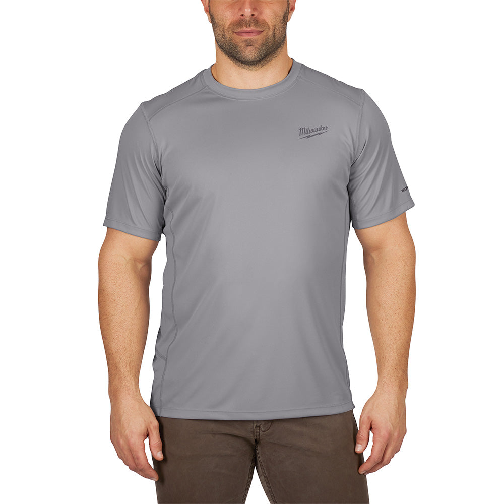 Milwaukee 414G-M, WORKSKIN LIGHT SS SHIRT GRAY Medium