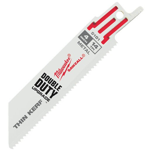 Milwaukee 48-00-5182, 6" 14 TPI Thin Kerf SAWZALL Blades (5/pkg)