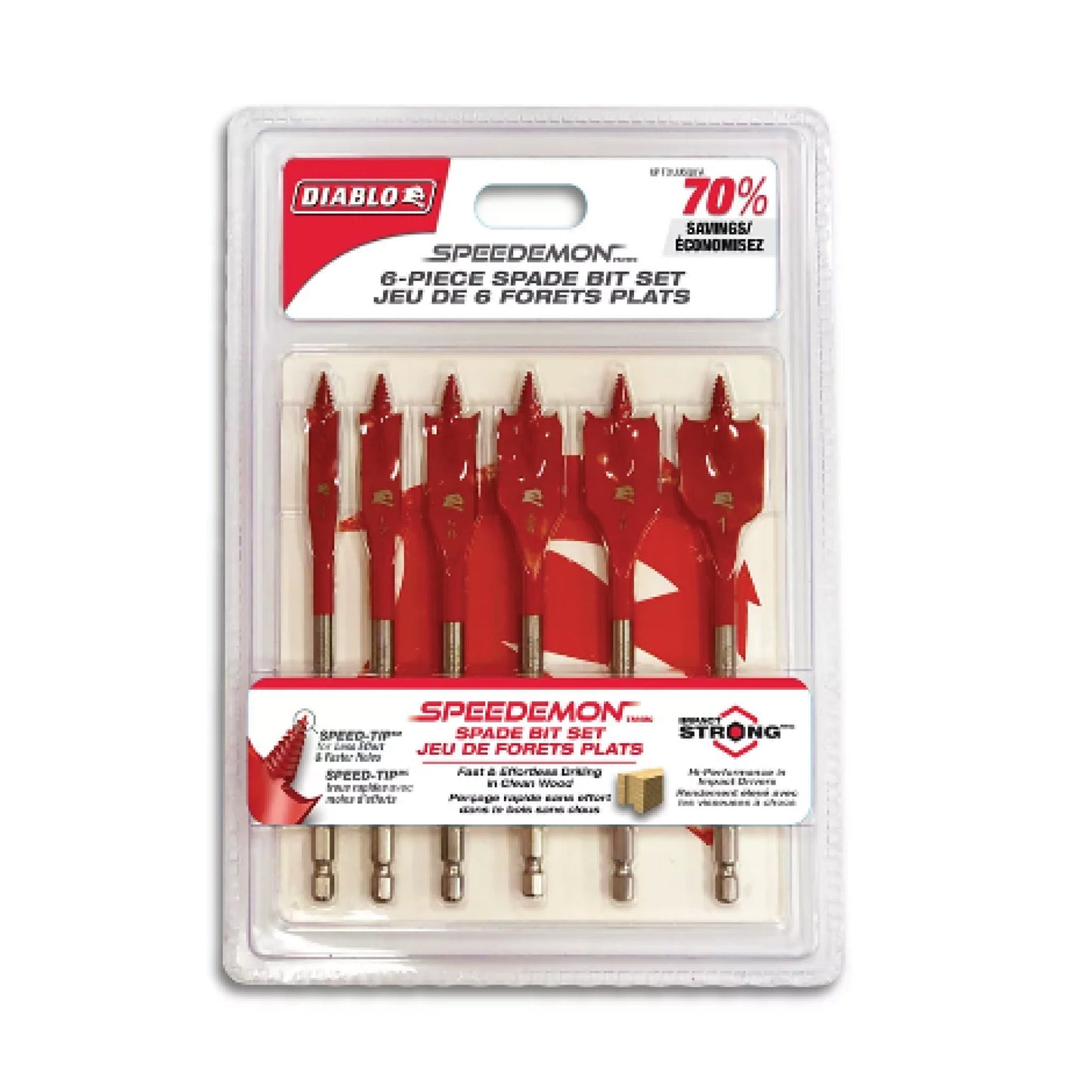 Diablo DSP2920-S6, DB Spade Bit Set 6PC