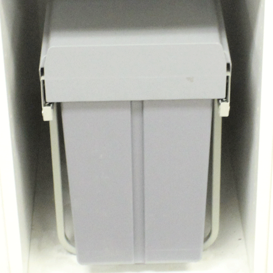 Eurofit WB-603D, Waste Bin - Door Mounted, 11"x20"x17", Grey