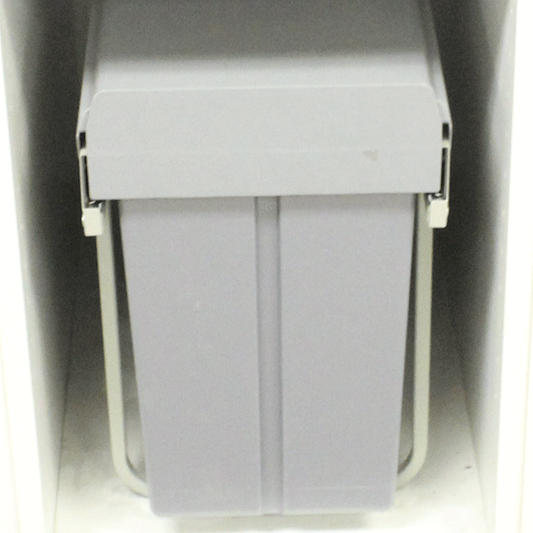 Eurofit WB-603D, Waste Bin - Door Mounted, 11"x20"x17", Grey