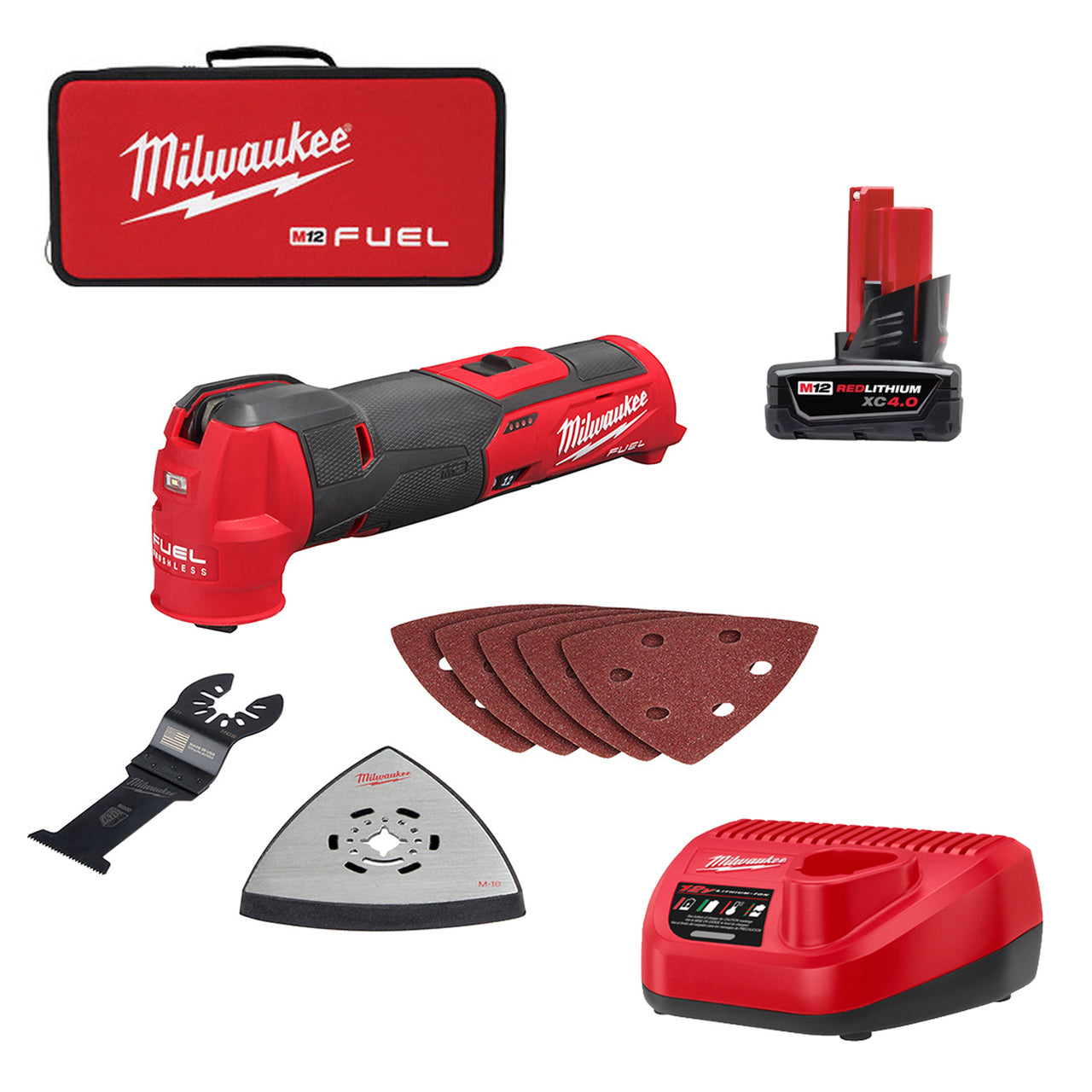 Milwaukee 2526-21XC, M12 FUEL Oscillating Multi-Tool Kit