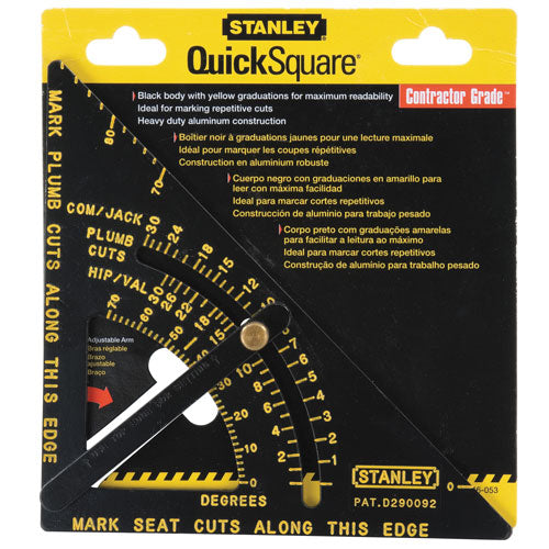 Stanley 46-053, Premium Adjustable Quick Square