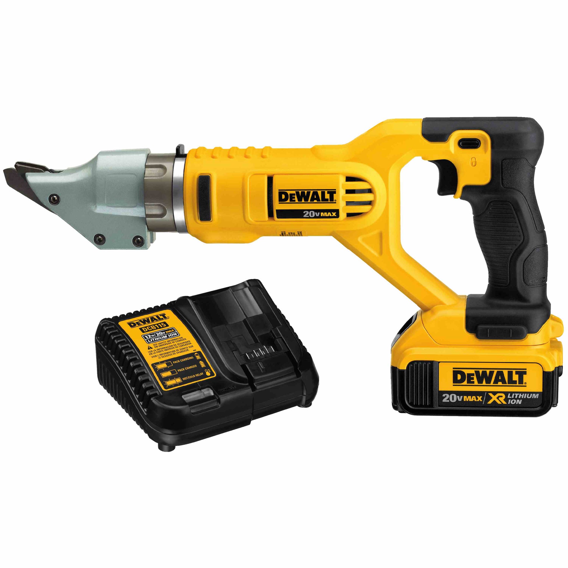 DEWALT DCS494M2, 20V MAX 14ga Swivel Head Shear Kit