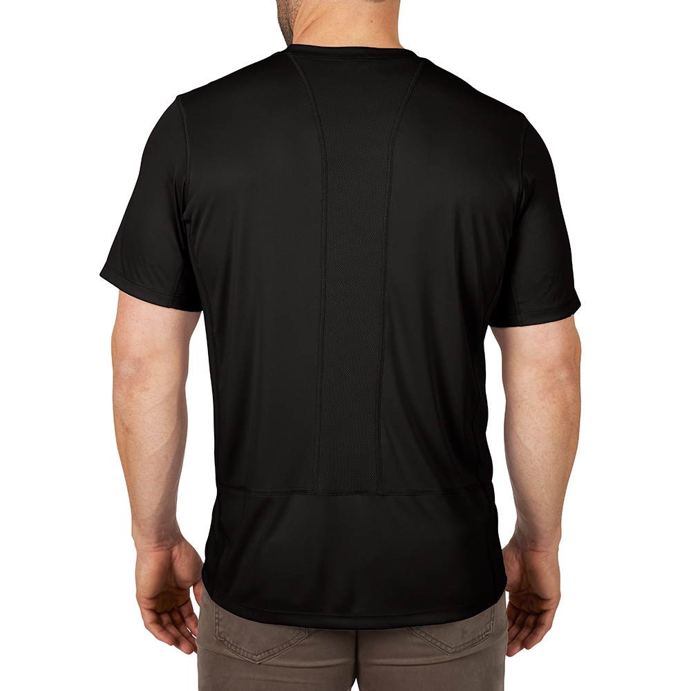 Milwaukee 414B-2X, WORKSKIN LIGHT SS SHIRT - BLACK 2X