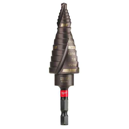 Milwaukee 48-89-9248, SHOCKWAVE Impact Duty Step Drill Bit #8 1/8 - 1"