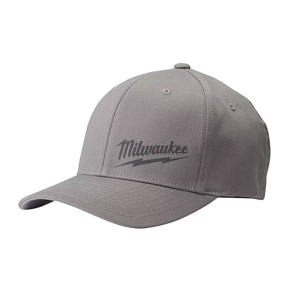 Milwaukee 504G, Flexfit Fitted Hat (Gray) S/M