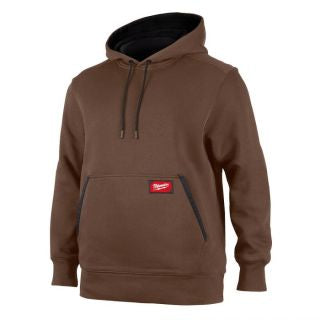 Milwaukee 351BR-XL, MIDWEIGHT HOODIE - BROWN