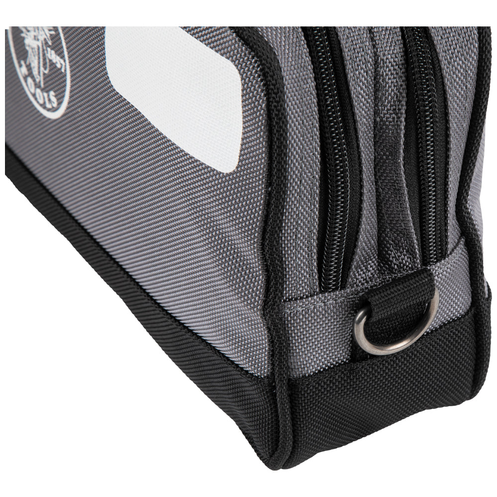 Klein Tools 55583, Double Zipper Bag, 12 x 7-Inch