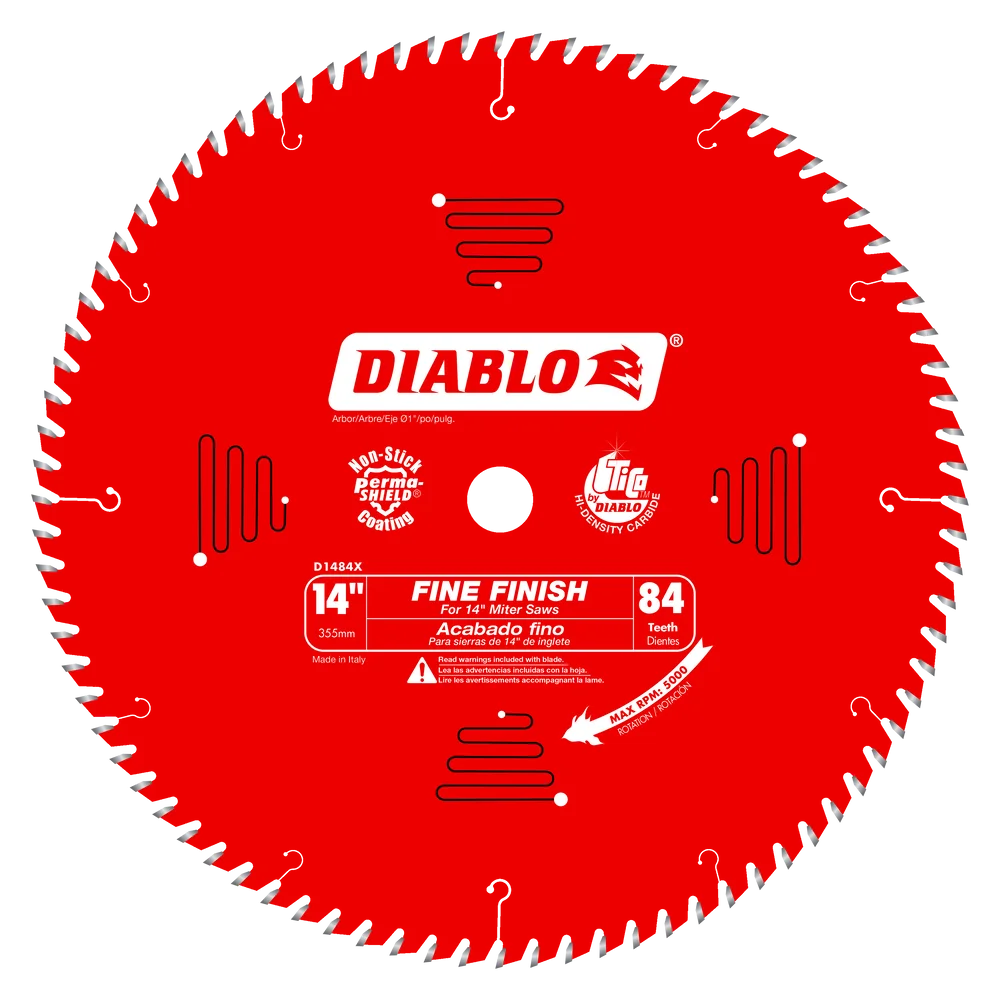 Diablo D1484X, 14 in. x 84 Tooth Fine Finish Saw Blade