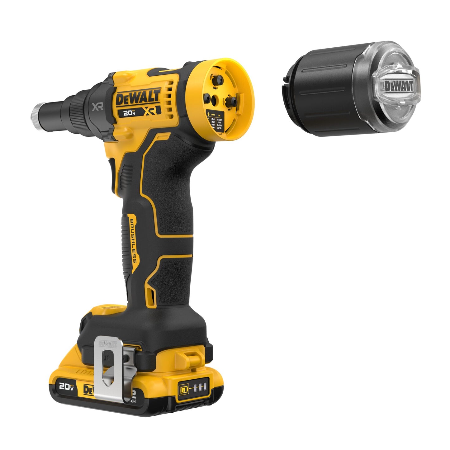 DEWALT DCF403B, 20V MAX* XR® Brushless Cordless 3/16" Rivet Tool (Tool Only)