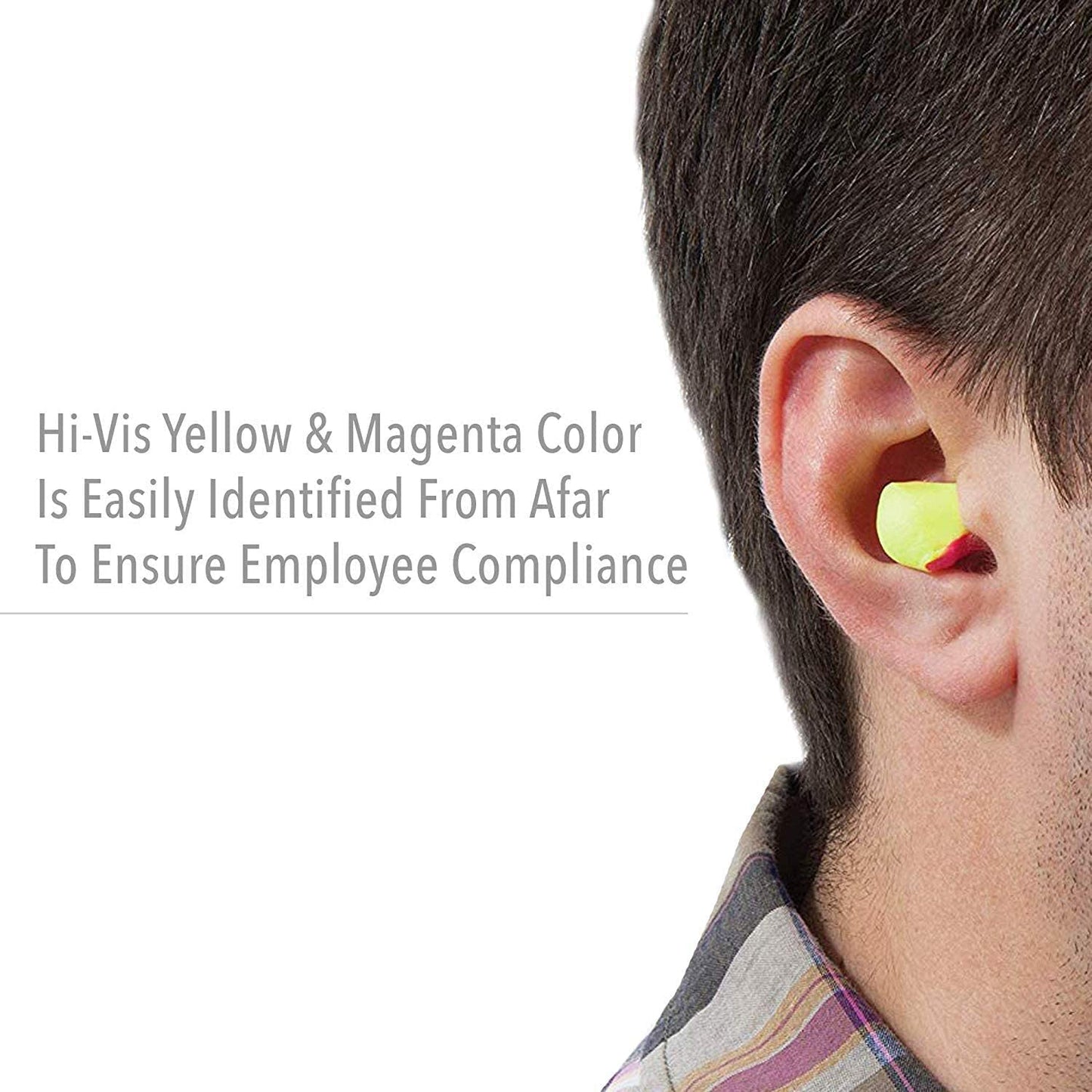 Howard Leight HRLL1, LASER LITE® HIGH VISIBILITY EAR PLUGS, UNCORDED IN POLY BAG (200 Pairs)