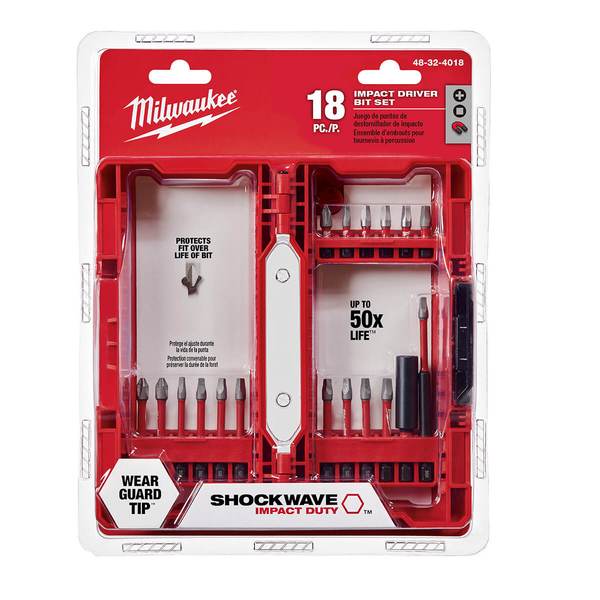 Milwaukee 48-32-4018, 18 pc SHOCKWAVE Impact Set