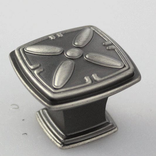 Eurofit K-354AIH, Knob, Antique Silver, 50/200 (DRAMATIC)