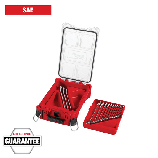 Milwaukee 48-22-9484, 15pc SAE Combination Wrench Set with PACKOUT™ Compact Organizer