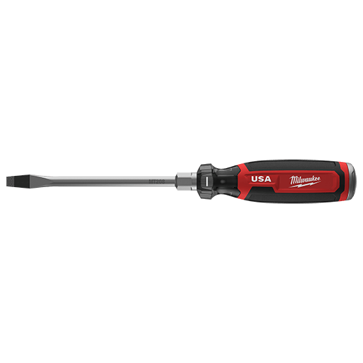 Milwaukee MT208, 5/16" Slotted 6" Cushion Grip Demolition Screwdriver (USA)