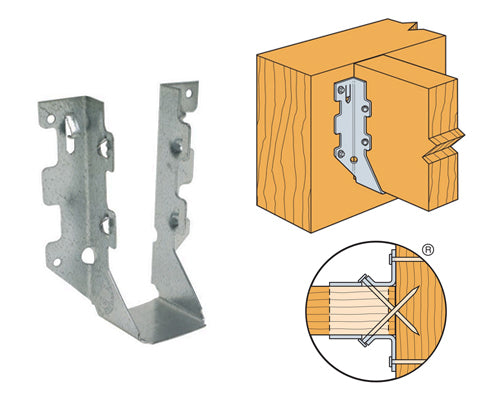 Simpson Strong Tie LUS26Z-EA, DBL SHEAR FACE MOUNT HANGER ZMAX 2 X 6, EA