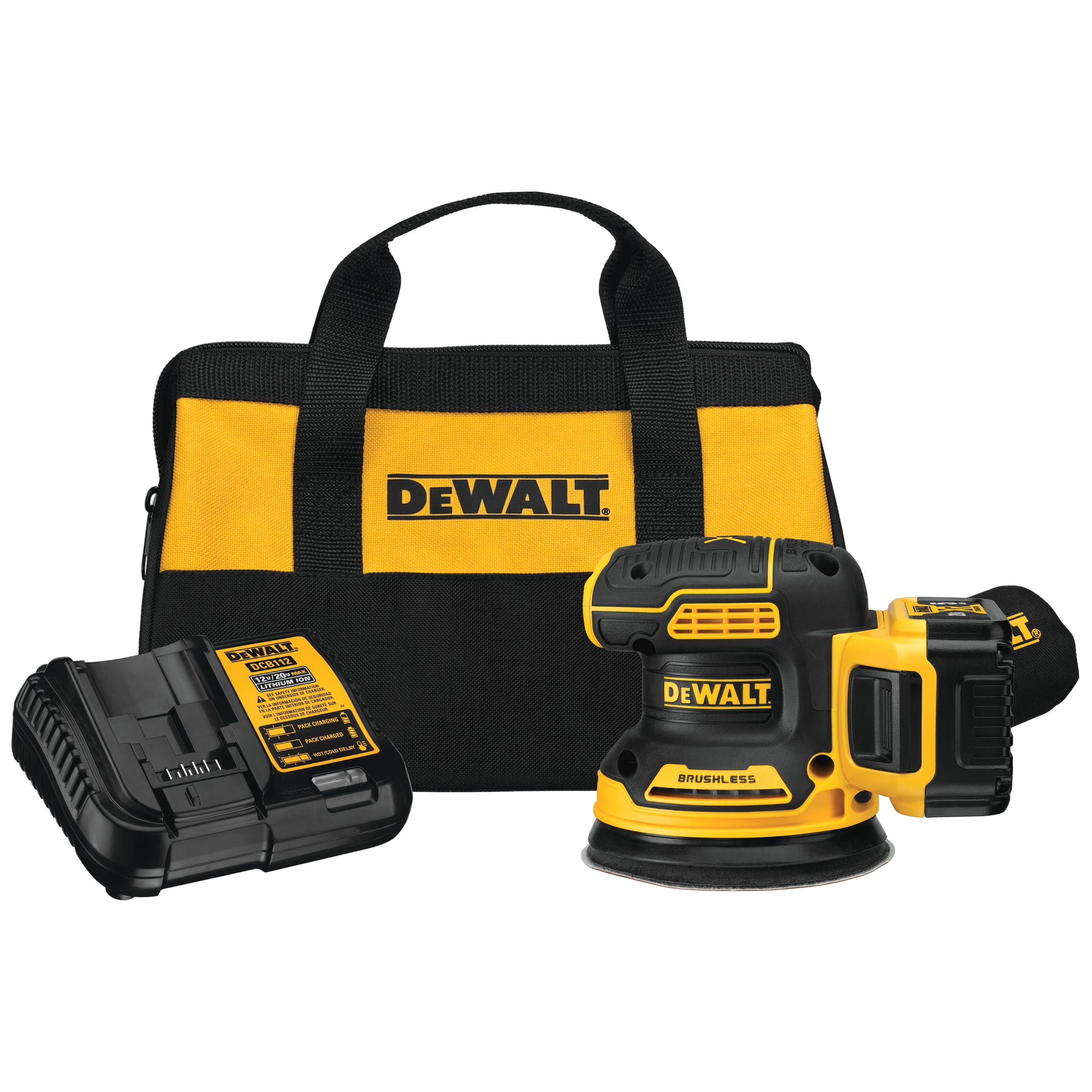 DEWALT DCW210P1, 20V XR Random Orbital Sander Kit