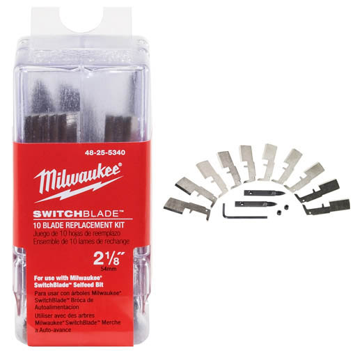 Milwaukee 48-25-5340, 2-1/8" 10 Blade Replacement Kit (10/pkg)