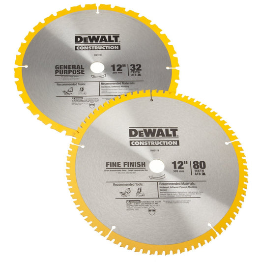 DEWALT DW3128P5, Construction 12'' Combo Pack (DW3128 & DW3123)