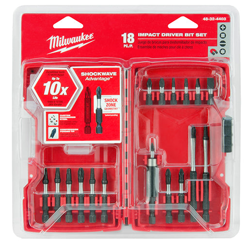 Milwaukee 48-32-4403, SHOCKWAVE 18PC IMPACT DRIVER BIT SET