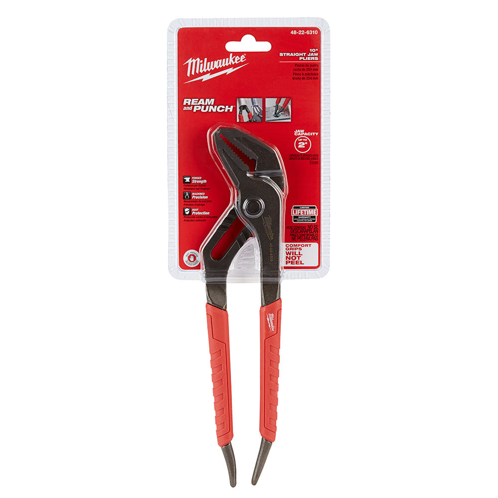 Milwaukee 48-22-6310, 10" Straight-Jaw Pliers