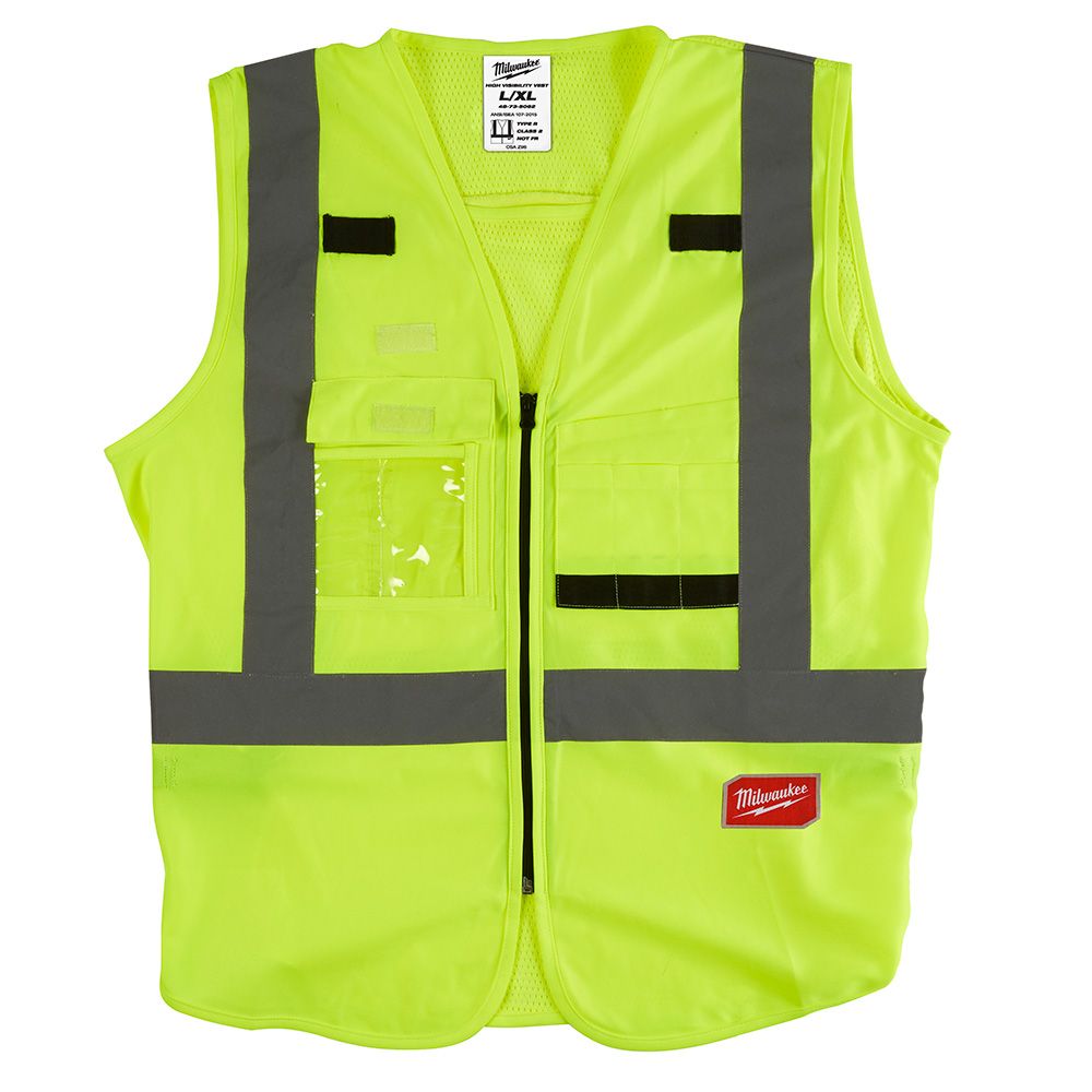 Milwaukee 48-73-5063, High Visibility Yellow Safety Vest - XXL/XXXL (CSA)