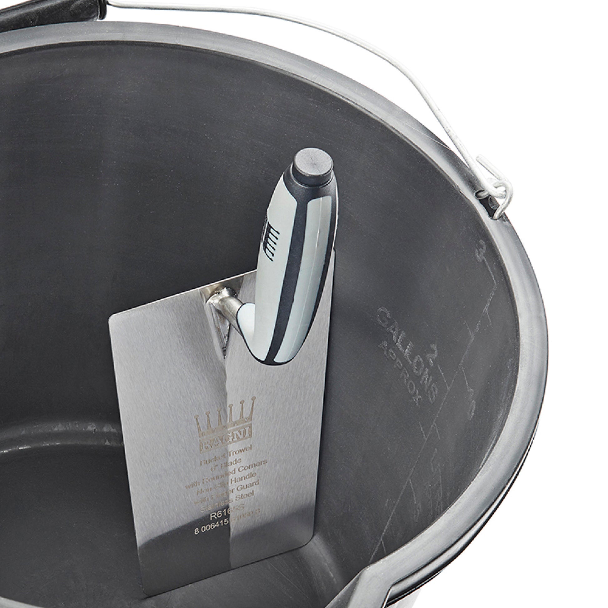 Ragni R6167S, Stainless Steel 7" Plasterers Bucket Trowel