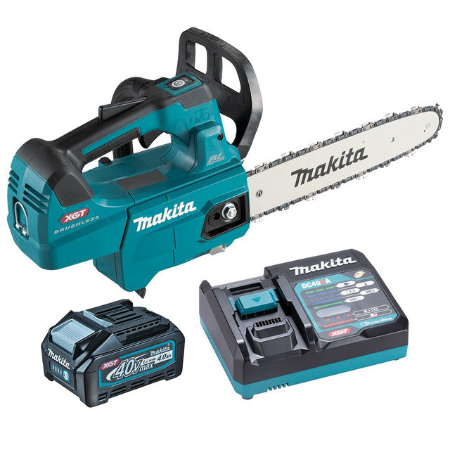 Makita UC003GM101, 40V XGT 12" Top Handle Chainsaw Kit w/ WetGuard (4.0 Ah)