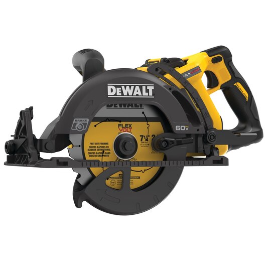 DEWALT DCS577X1, 60V MAX FLEXVOLT 7-1/4'' Worm Drive Circular Saw Kit (9.0 Ah)