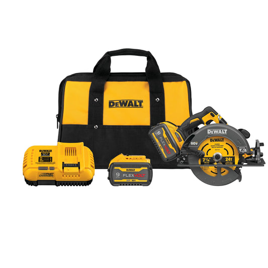 DEWALT DCS578X2, 60V MAX FLEXVOLT 7-1/4'' Circular Saw Kit (2 Batteries)