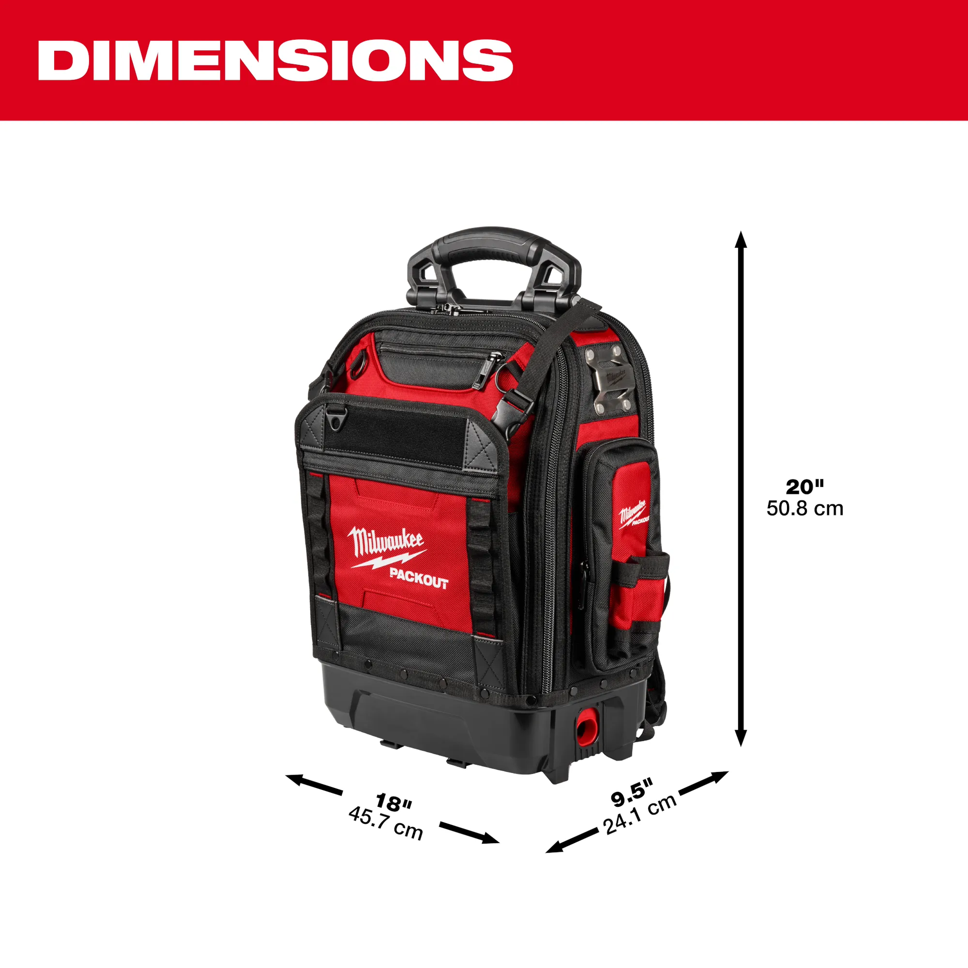 Milwaukee 48-22-8303, PACKOUT™ Structured Backpack