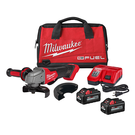 Milwaukee 2880-22, M18 FUEL Brushless Cordless 4-1/2" / 5" Grinder Paddle Switch, No-Lock Kit