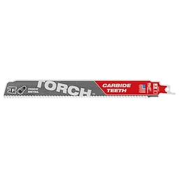 Milwaukee 48-00-5203, 12” 7TPI The TORCH with Carbide Teeth SAWZALL Blade (1/pkg)