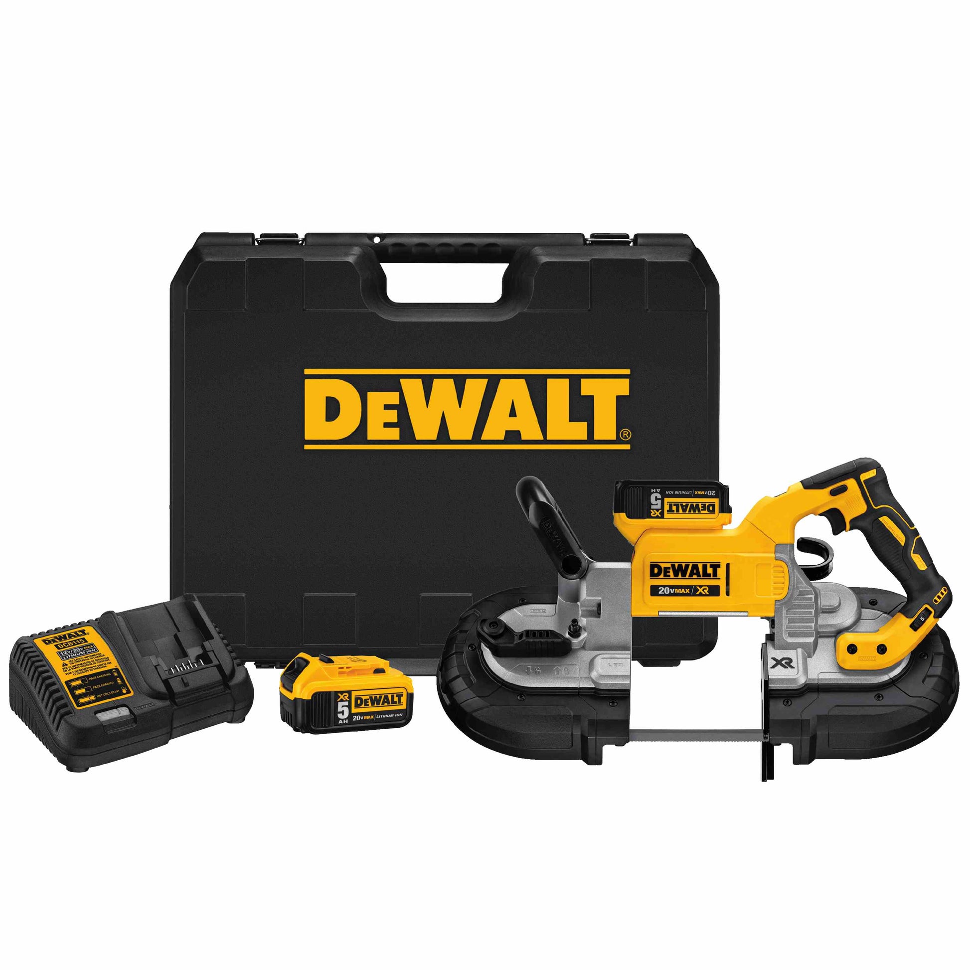 DEWALT DCS374P2, 20V MAX XR Brushless Deep Cut Band Saw Kit (5.0 Ah)