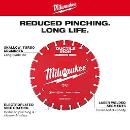 Milwaukee 49-93-7340, 14"x.125x1/20MM DUCTILE IRON