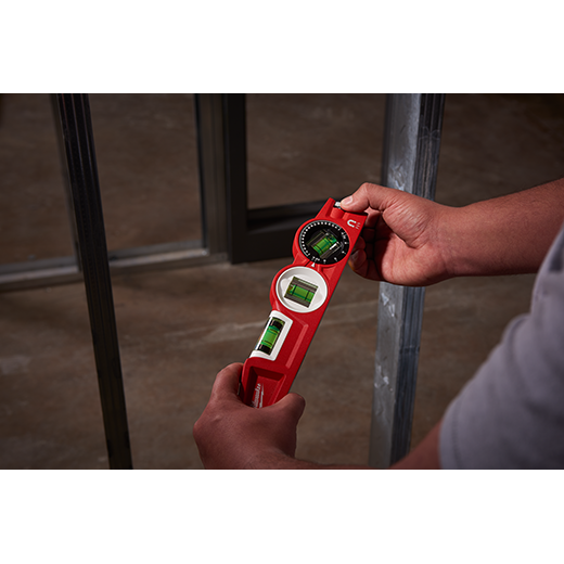 Milwaukee 48-22-5210, 10" Die cast Torpedo Level with 360 Degree Locking Vial