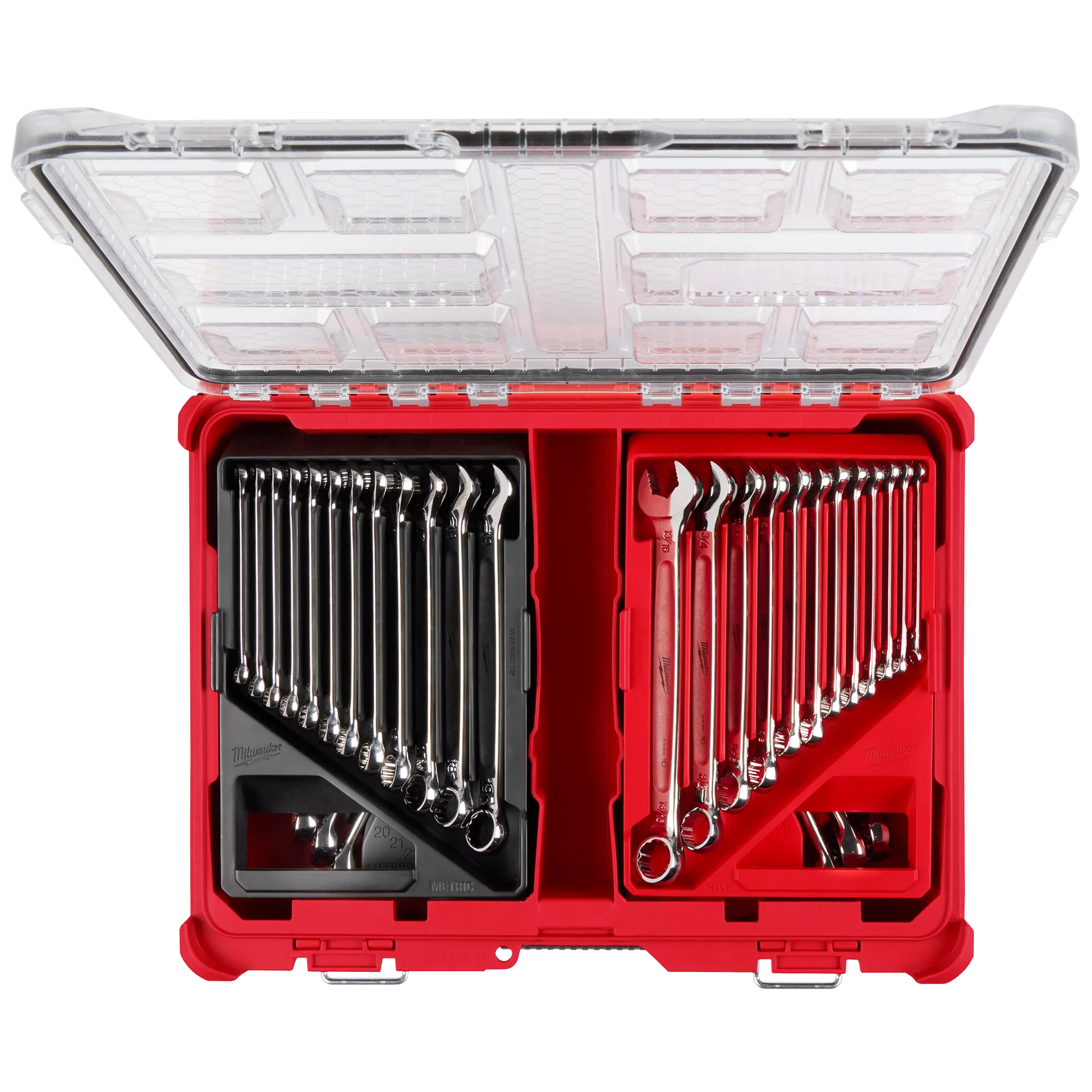 Milwaukee 48-22-9485, 30pc Metric & SAE Combination Wrench Set with PACKOUT™ Organizer