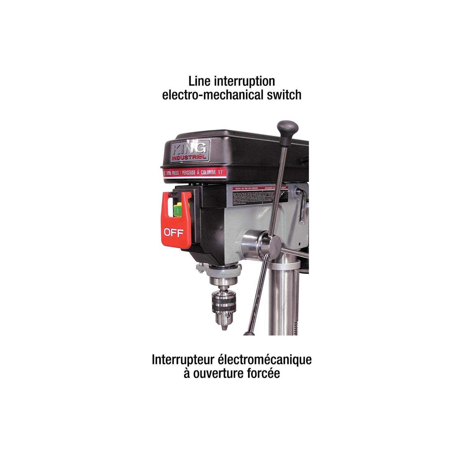 KING Canada KC-118FC, 17" Floor model drill press - 1 HP motor - 16 speed